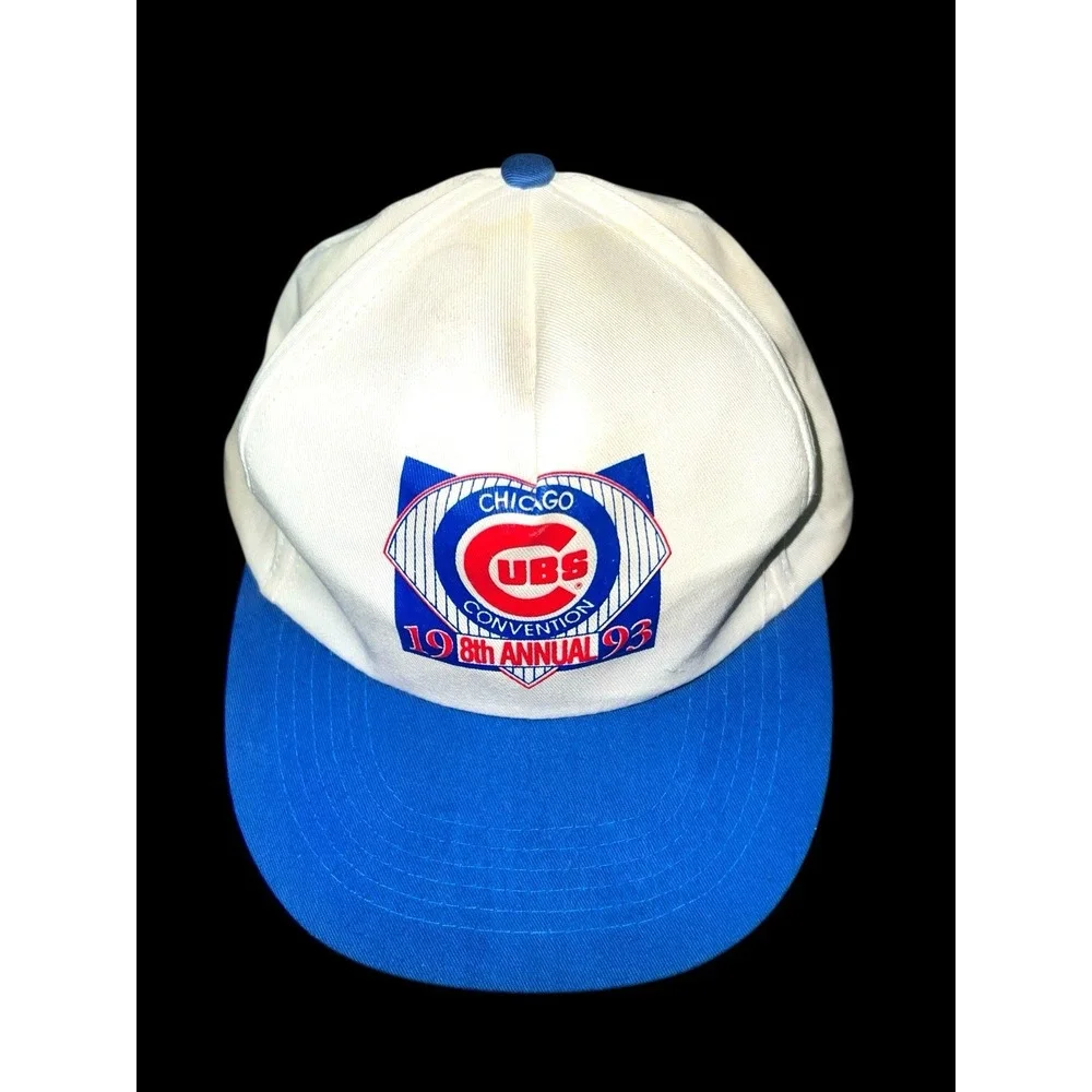 Vintage MLB 1993 8th Annual Chicago Cubs Convention Pepsi‎ Promo Snapback Hat